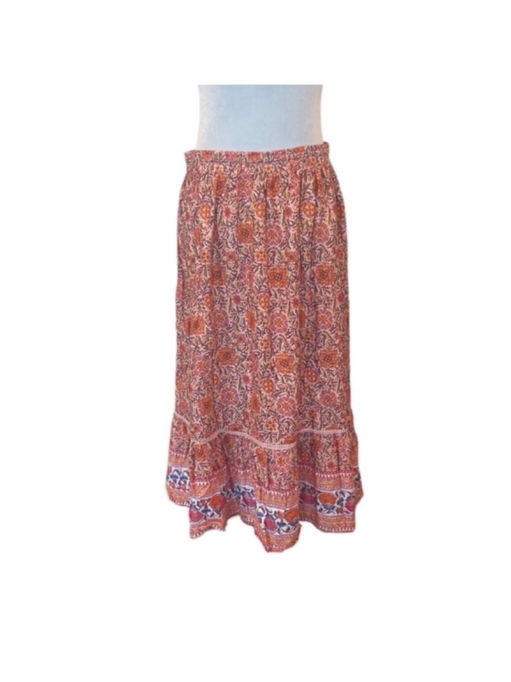 Rachel Zoe NWT 2 piece set linen crop top & skirt bohemian festival size medium - Picture 8 of 13
